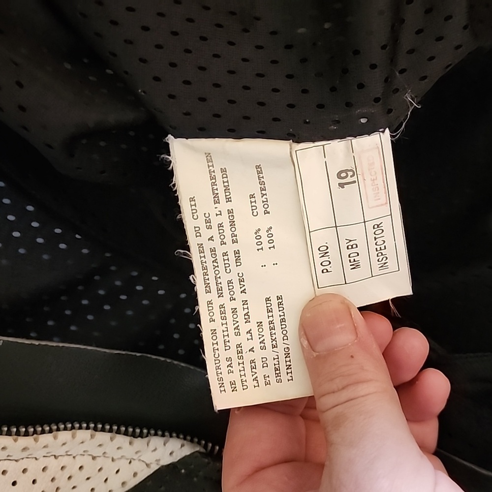 Teknic motorcycle jacket. White, Black, and Green. Size 44, 54. Great condition - Picture 8 of 9